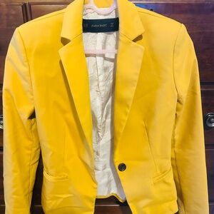 Zara Mustard Yellow Blazer